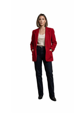 Sag Harbor Vintage Red Wool Blazer – Medium